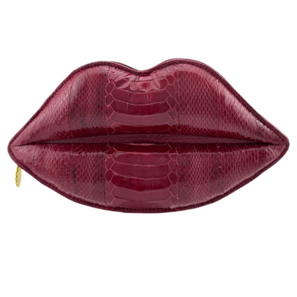 Lips-Shaped Red Makeup Bag